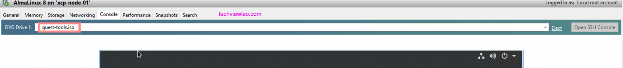 Install XCP ng VM Tools On CentOS 8 AlmaLinux 8 Rocky Linux 8 TechViewLeo
